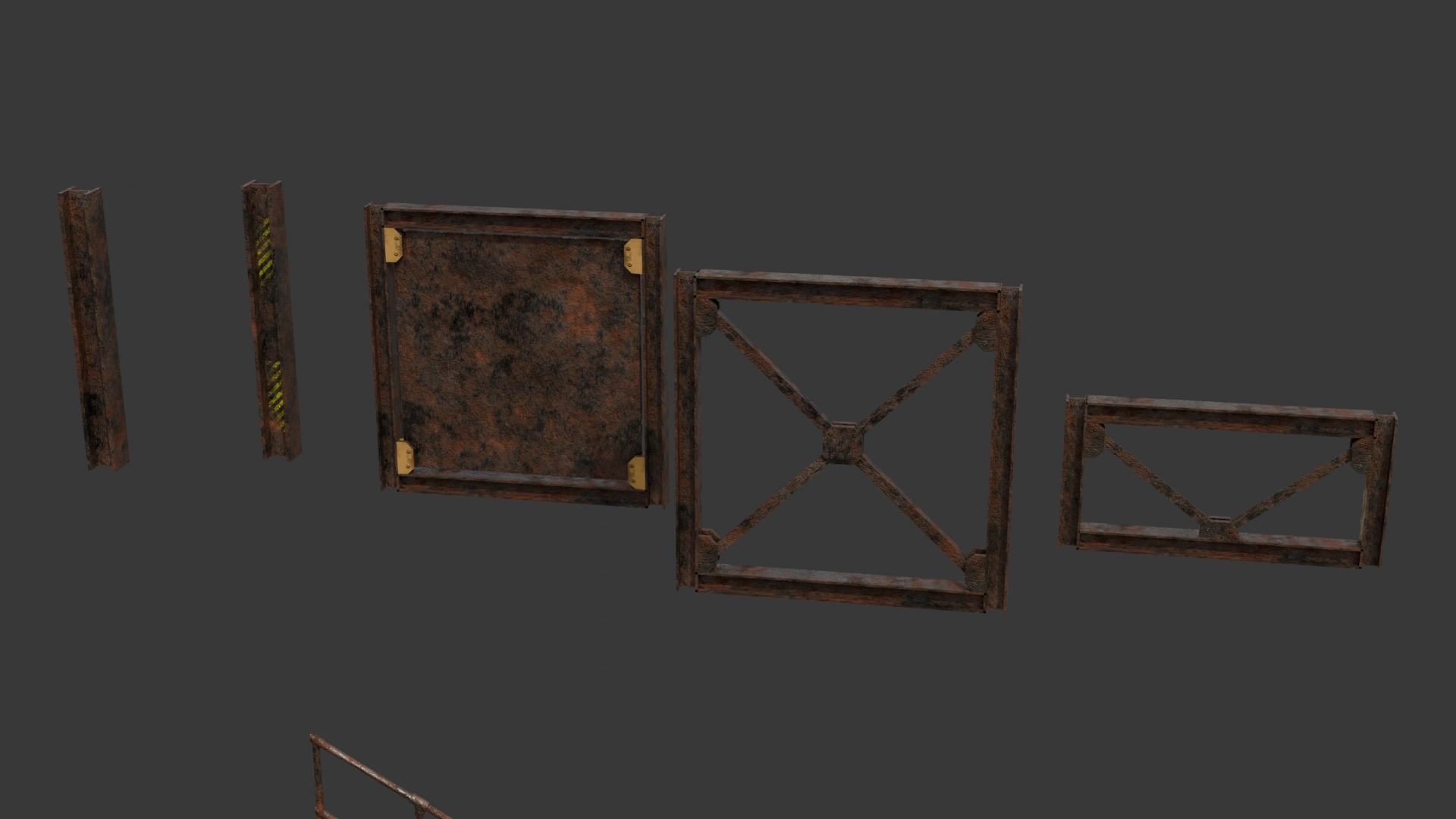 Wall building parts version 2 close-up