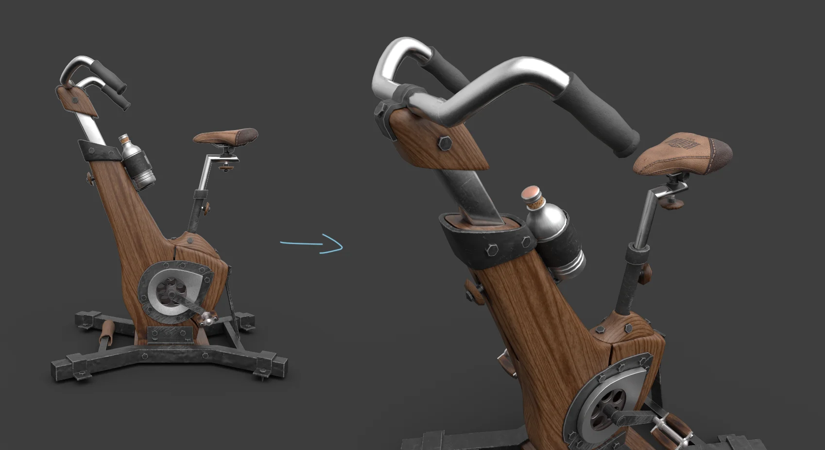 Rendered image showcasing exercycle