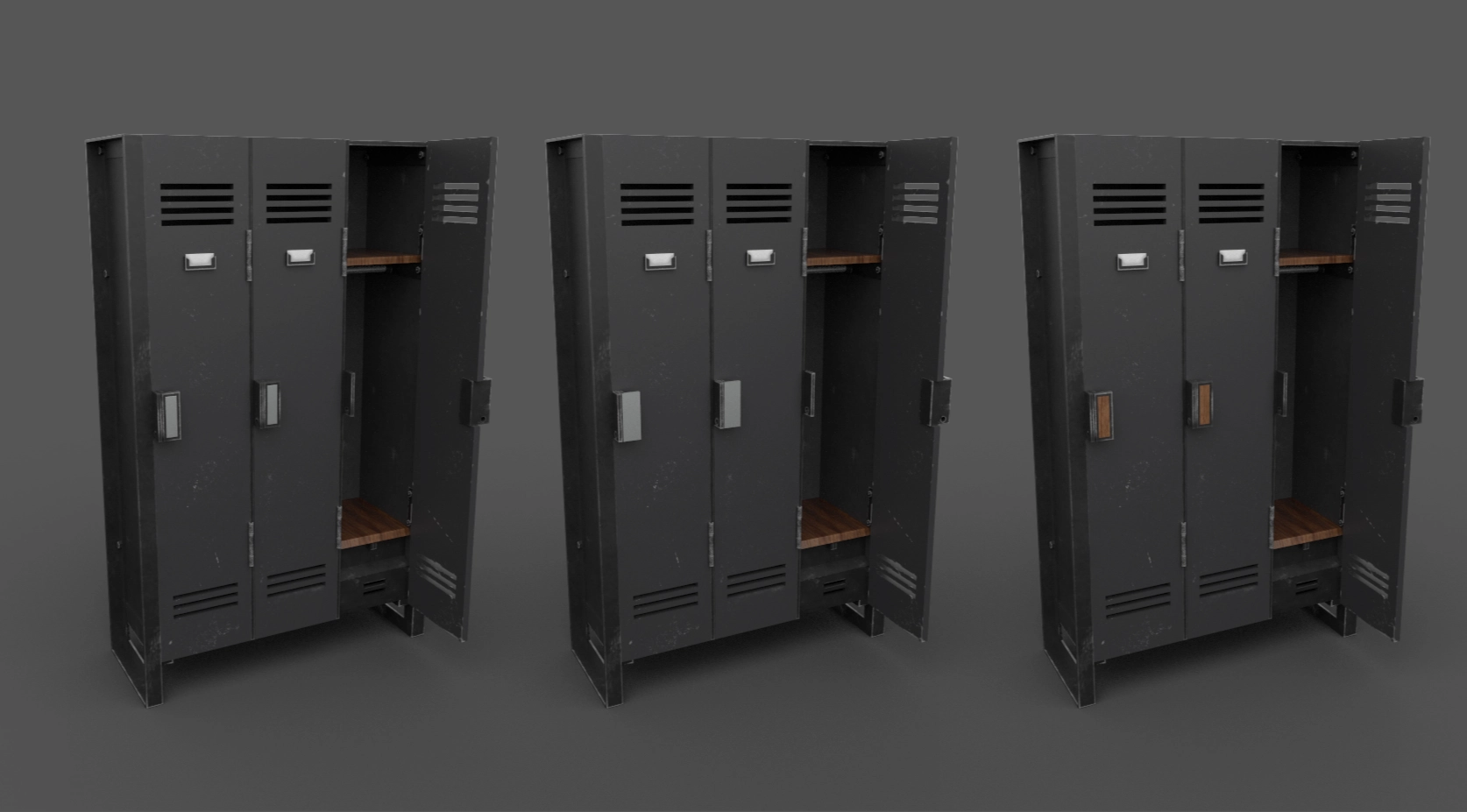 Rendered image showcasing the lockers